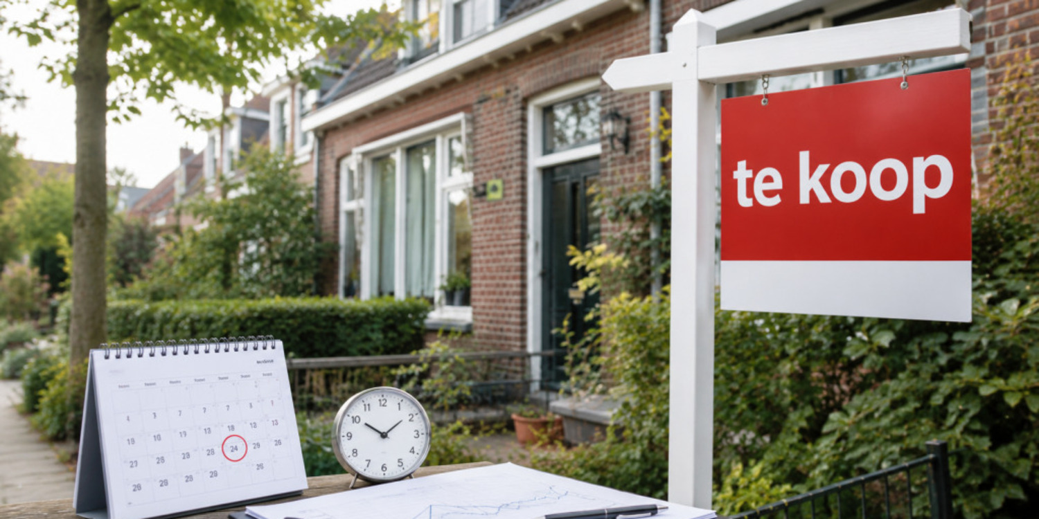 Hoe lang staat een huis te koop?